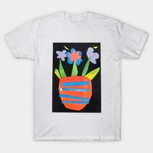 Still life with flowers (paper cut illustration) T-Shirt